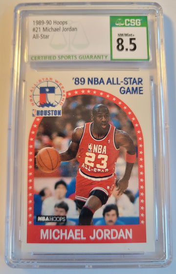 1989-90 Hoops #21 Michael Jordan CSG 8.5