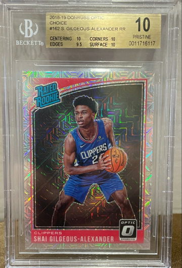 Shai Gilgeous-Alexander 2018-19 Donruss Optic Choice RC - BGS 10 (Pop 3!)