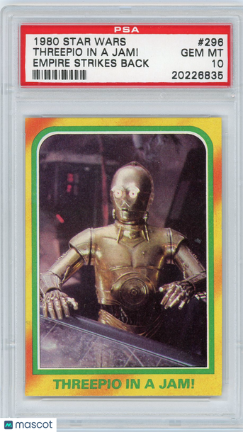 1980 Star Wars Empire Strikes Back Threepio In A Jam! #296 PSA 10