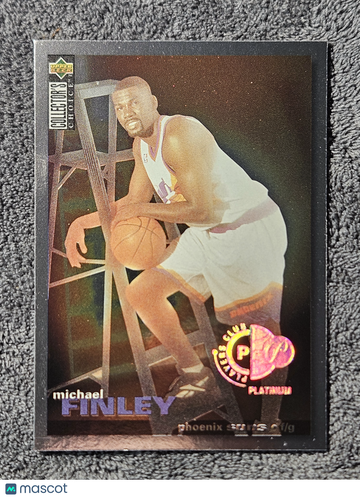 1995 Upper Deck Collector's Choice Player's Club Platinum #304 Michael Finley SP Rookie RC