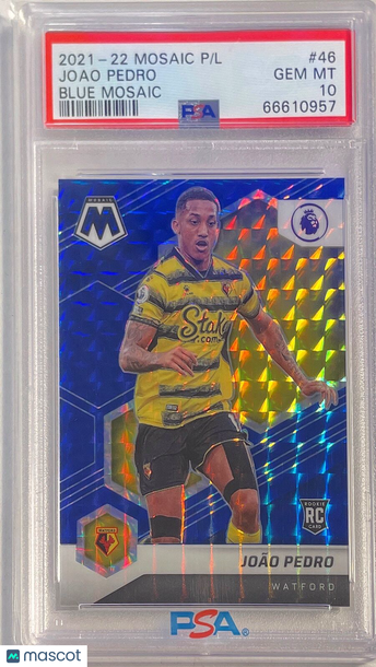 2021 Panini Mosaic Premier League Joao Pedro #46 Blue PSA 10