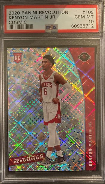 2020-21 Kenyon Martin Jr. Rookie RC #/100 Panini Revolution #109 PSA 10
