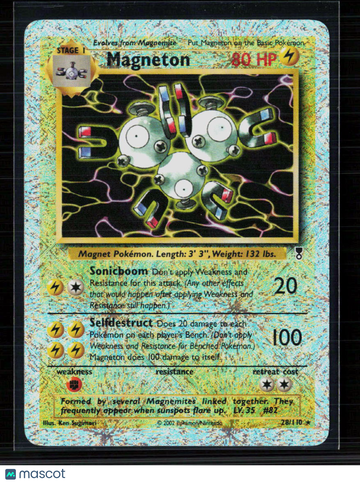 2002 Legendary Collection Magneton Reverse Holo Rare #28/110