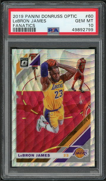 2019 Panini Donruss Optic #60 Fanatics LeBron James PSA 10