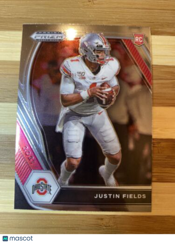 🔥2021 PRIZM DRAFT PICKS JUSTIN FIELDS ROOKIE CARD #121 CHICAGO BEARS Legend