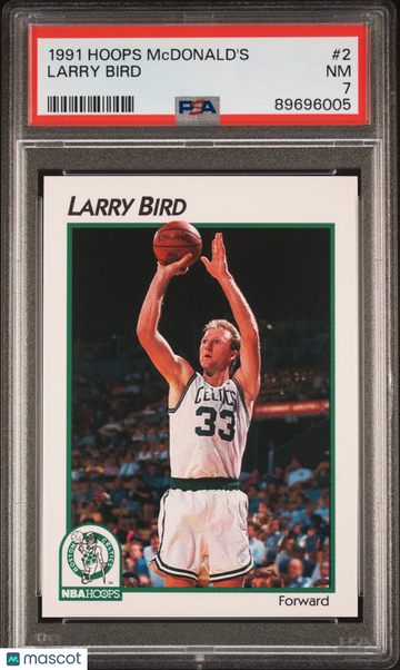 1991 Hoops Mcdonald's Larry Bird #2 PSA 7