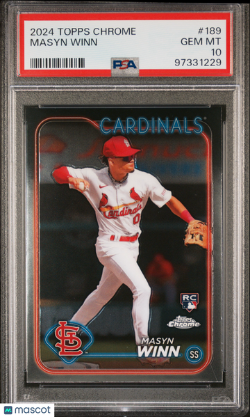 2024 Topps Chrome Masyn Winn #189 PSA 10