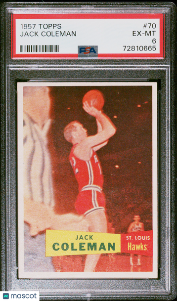 1957 Topps Jack Coleman #70 PSA 6