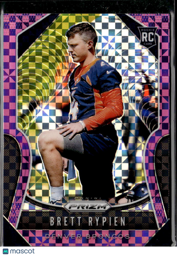 Brett Rypien 2019 Panini Prizm RC Pink Mosaic Denver Broncos