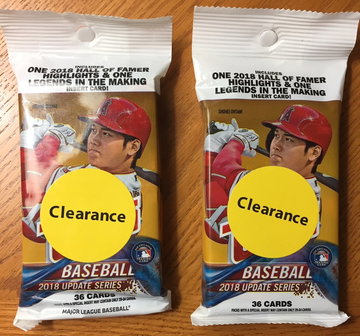 2018 Topps Update Fat Pack Cello (2-lot)
