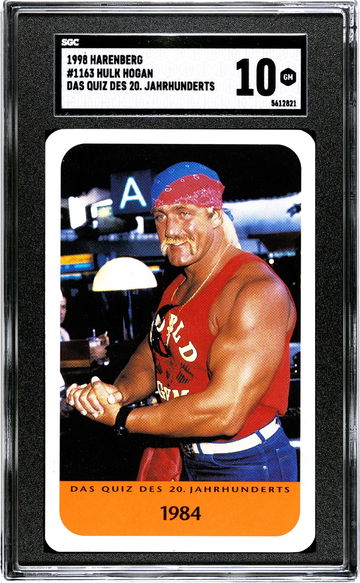 1998 Harenberg Jahrhunderts Hulk Hogan HOF WWF WWE  SGC 10 POP 3