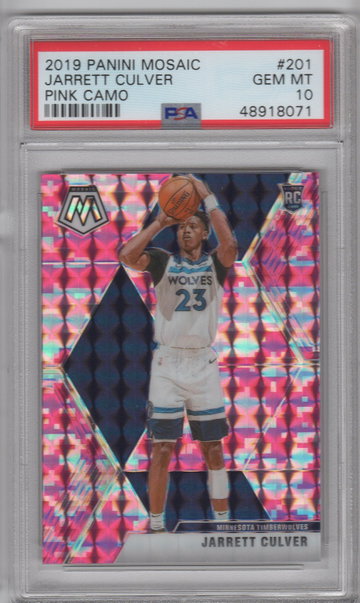 2019 Mosaic Jarrett Culver Pink Camo PSA 10
