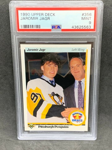 1990-91 Upper Deck #356 Jaromir Jagr PSA 9 Mint RC Penguins