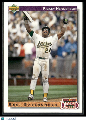 1992 Upper Deck Rickey Henderson #648 Factory Set Gold Hologram