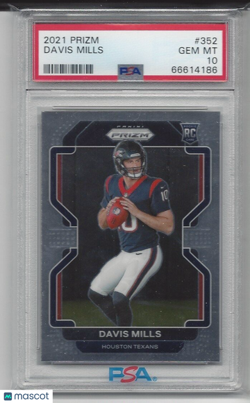 2021 Panini Prizm Davis Mills #352 PSA 10