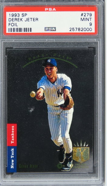 1993 SP Derek Jeter FOIL HOF ROOKIE RC #279 PSA 9 MINT