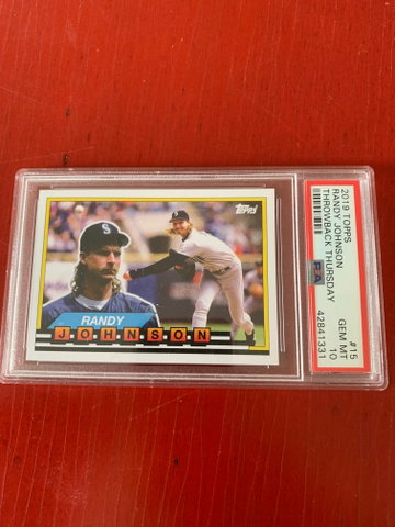 Topps Big Randy Johnson PSA 10 Throwback Thursday. LOW POP!