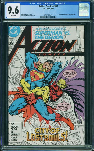 ACTION COMICS #587, CGC 9.6 NM+