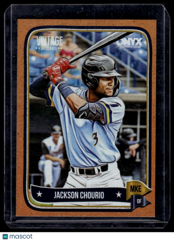 2024 Onyx Vintage Jaison Chourio #OVJACH Orange Bordered