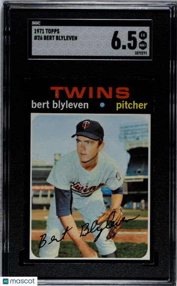 1971 Topps Bert Blyleven #26 SGC 6.5