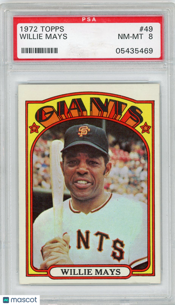 1972 Topps Willie Mays #49 PSA 8