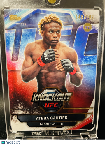 2026 Topps Knockout UFC Ateba Gautier #96 /199 RC