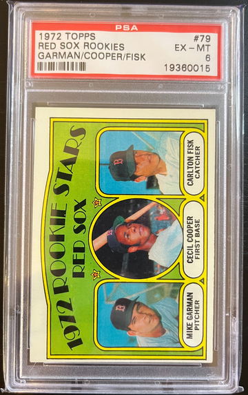 1972 Topps Carlton Fisk RC PSA 6
