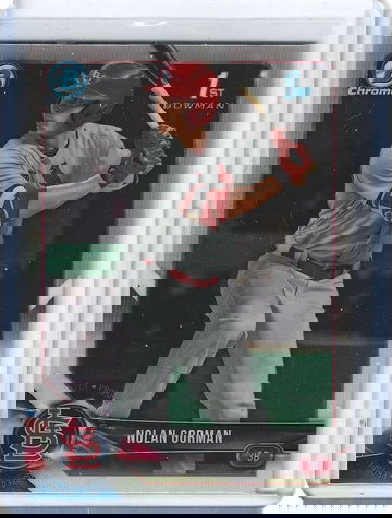 NOLAN GORMAN 2018 BOWMAN CHROME ROOKIE REFRACTOR -CARDINALS!! nr. mint