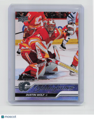 2023-24 Upper Deck Series 1 Young Guns Dustin Wolf #210 RC