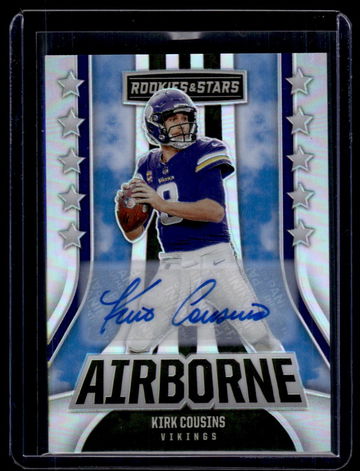 2023 Panini Rookies & Stars Airborne Prizm Kirk Cousins #AI-21 Auto /25