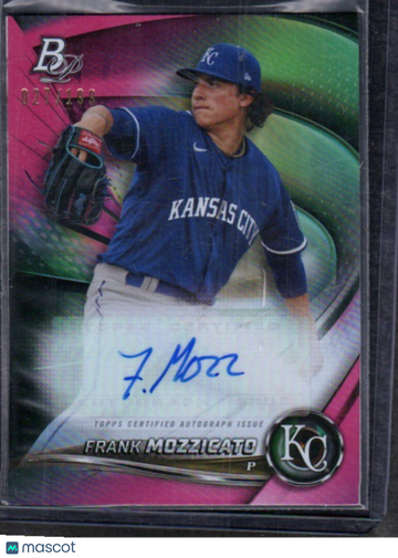 2022 Bowman Platinum Frank Mozzicato #TOP-6 Top Prospect Autograph Pink SN AU