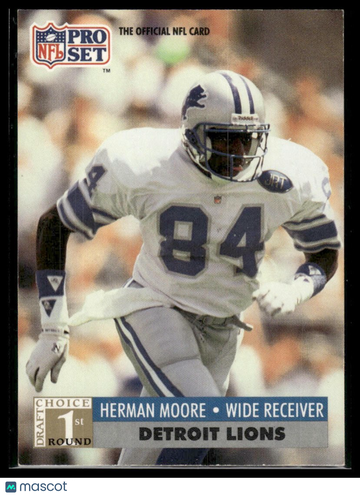 1991 Pro Set Herman Moore #739 RC