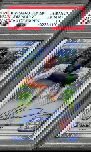 2020 BOWMAN CHROME MEGA BOX AUTOGRAPHS JASSON DOMINGUEZ #BMAJD Rookie RC PSA 10