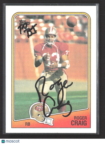 1988 Topps Roger Craig #40 Auto
