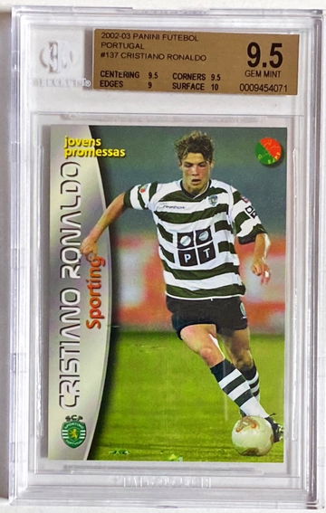 2002 Panini Megacraques Futebol Portugal Cristiano Ronaldo BGS 9.5 /w10 Rookie (graded 2016)  - currently @germany