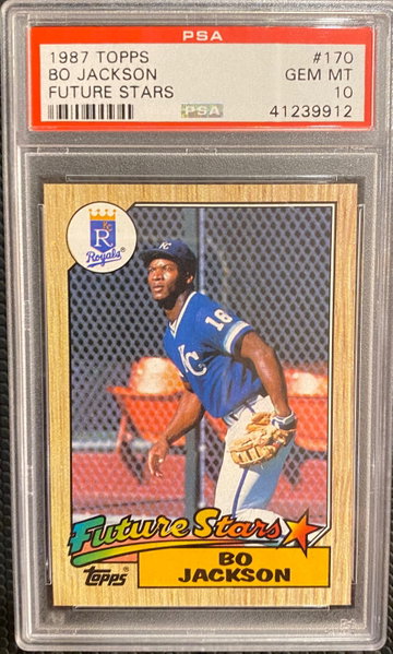 1987 Topps #170 Bo Jackson Future Stars PSA 10