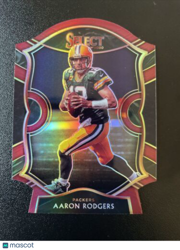 🔥2020 Panini Select Maroon Prizm Die Cut #12 Aaron Rodgers JETS Superstar