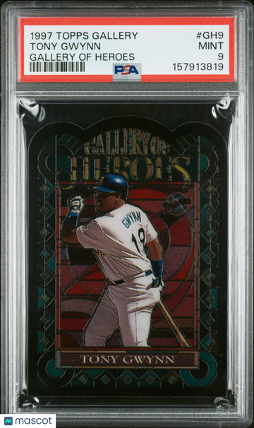 1997 Topps Gallery Gallery Of Heroes Tony Gwynn #GH9 PSA 9