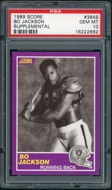 BO JACKSON - 1989 Score # 384S - PSA 10