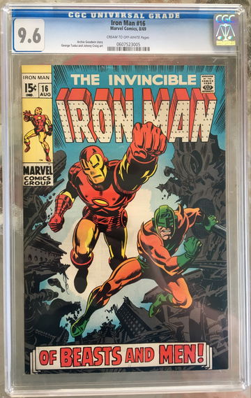 Iron Man #16 (1969) CGC 9.6 -- Archie Goodwin, George Tuska, and Johnny Craig