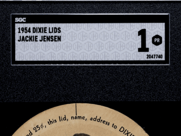 1954 Dixie Lids Jackie Jensen SGC 1