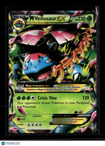 2014 XY M Venusaur EX Holo Rare FA #2/146