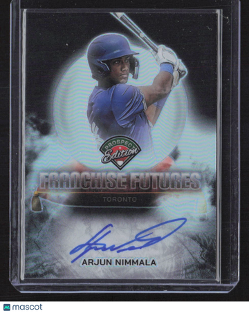 2025 Panini Prospect Edition Franchise Futures Auto Arjun Nimmala #FFS-AN Silver RC