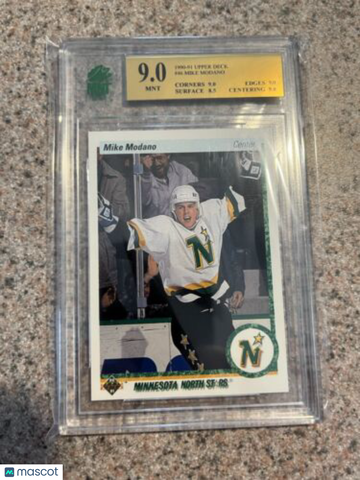 1990-91 Upper Deck Mike Modano Mnt 9