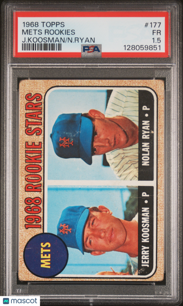 1968 Topps Mets Rookies #177 J. Koosman N. Ryan PSA 1.5