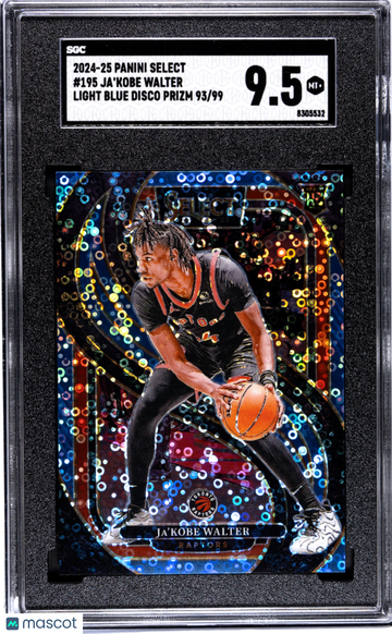 2024 Panini Select Ja'kobe Walter #195 Light Blue Disco Prizm SGC 9.5