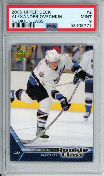 ALEXANDER OVECHKIN 2005 Upper Deck ROOKIE Class #2 PSA 9 MINT Capitals GOAT