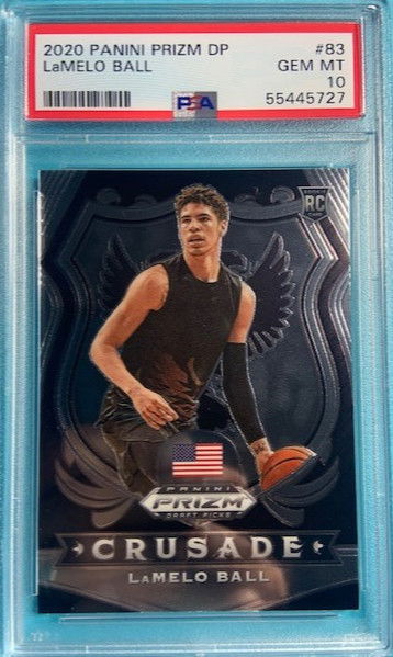 2020 Panini Prizm Draft Picks LaMelo Ball #98 RC ROOKIE PSA 9 Mint Hornets