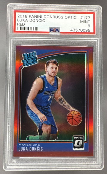 2018 Donruss Optic Rated Rookie Red Luka Doncic #177 /99 PSA 9