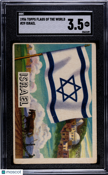 1956 Topps Flags Of The World Israel #29 SGC 3.5